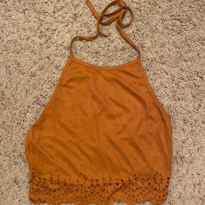 Rusted color halter top